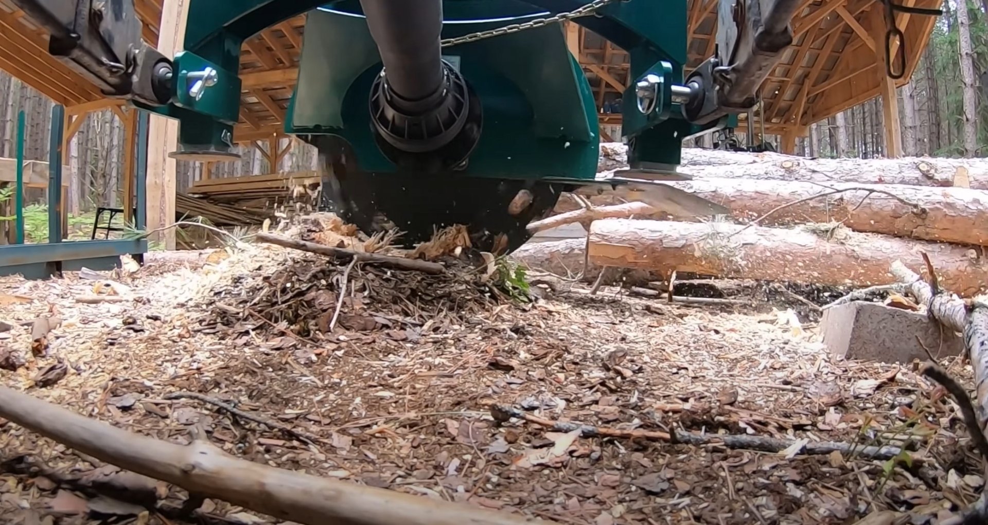 Complete Stump Grinding Services Professional stump grinding equipment in action removing tree stump completely